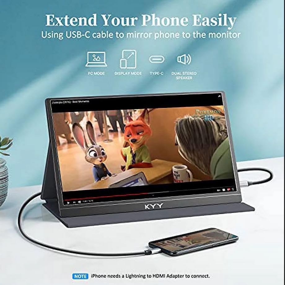 15.6inch 1080P FHD USB-C HDMI IPS Gaming Monitor C90654