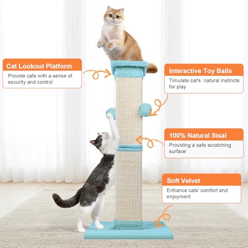 33 Inch Sisal Cat Scratching Post B274