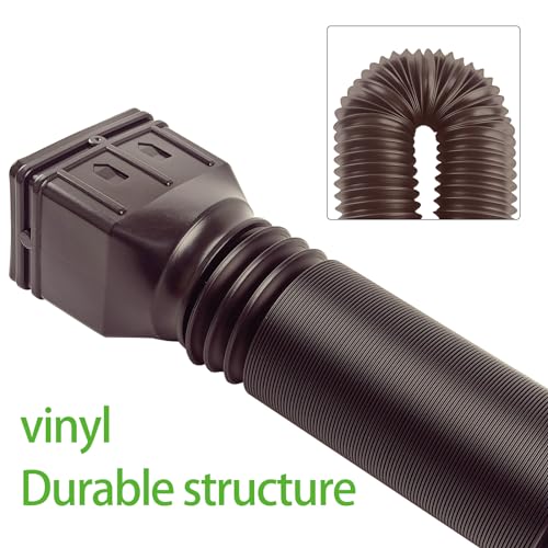 3 Pack Flexible Downspout Extension 21 to 60 Inches Brown L944392