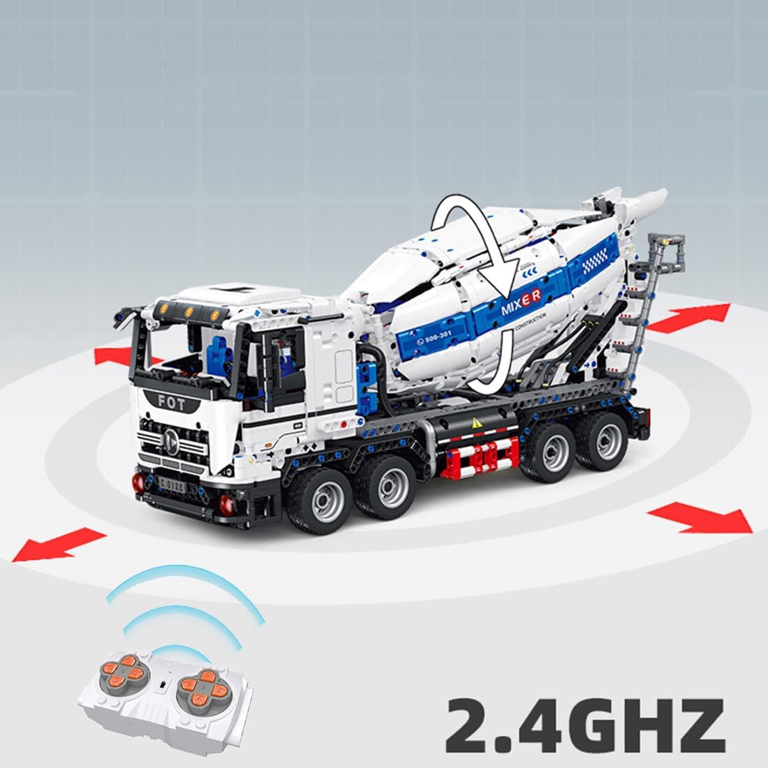 Cement Tanker Truck Building Kit W509900