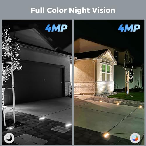 Solar Security Cameras Wireless Outdoor 2 Pack, 3K 4MP Battery Powered X15035