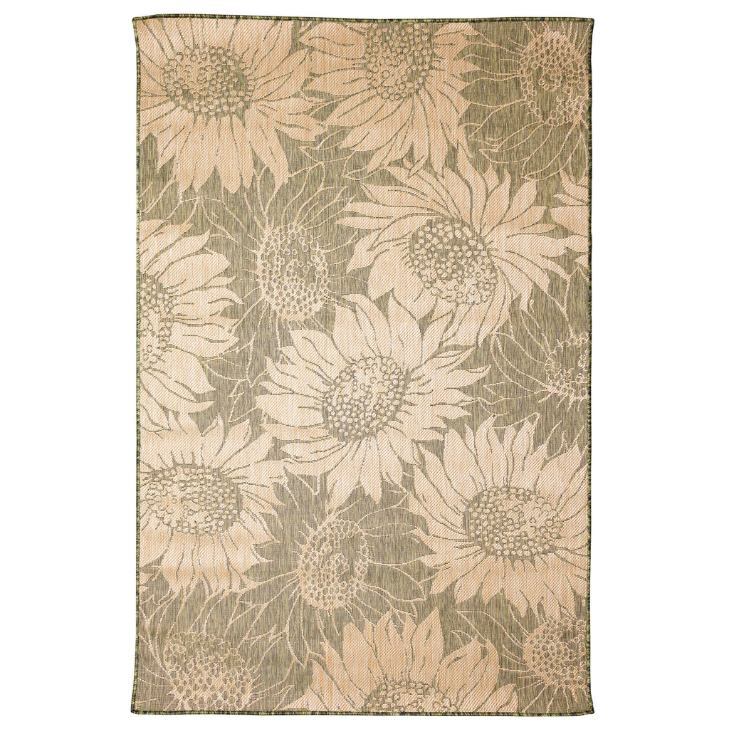Carmel Sunflower Field Indoor Outdoor Area Rug