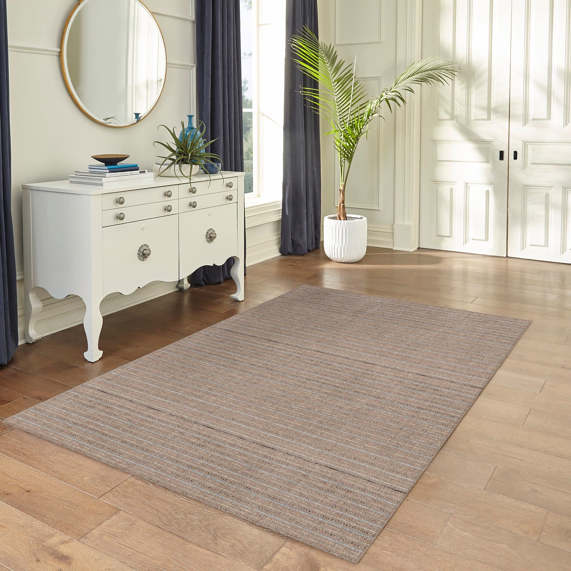 Gobi Stripe Indoor Wool Blend Area Rug