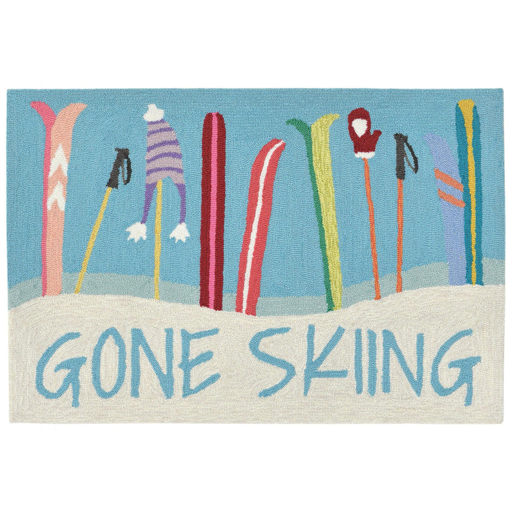 Frontporch Gone Skiing Indoor Outdoor Mat