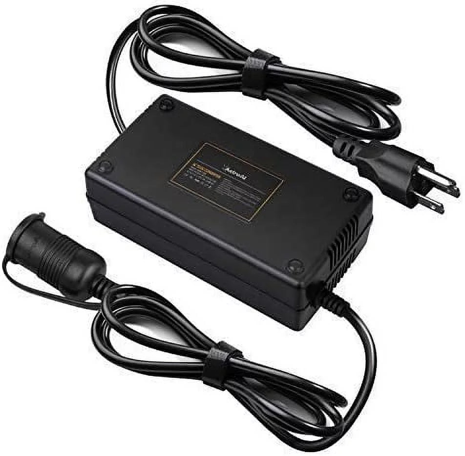 AC to DC Converter, 15A/180W/8.25FT/110V to 12V Car Cigarette Lighter Socket K718079