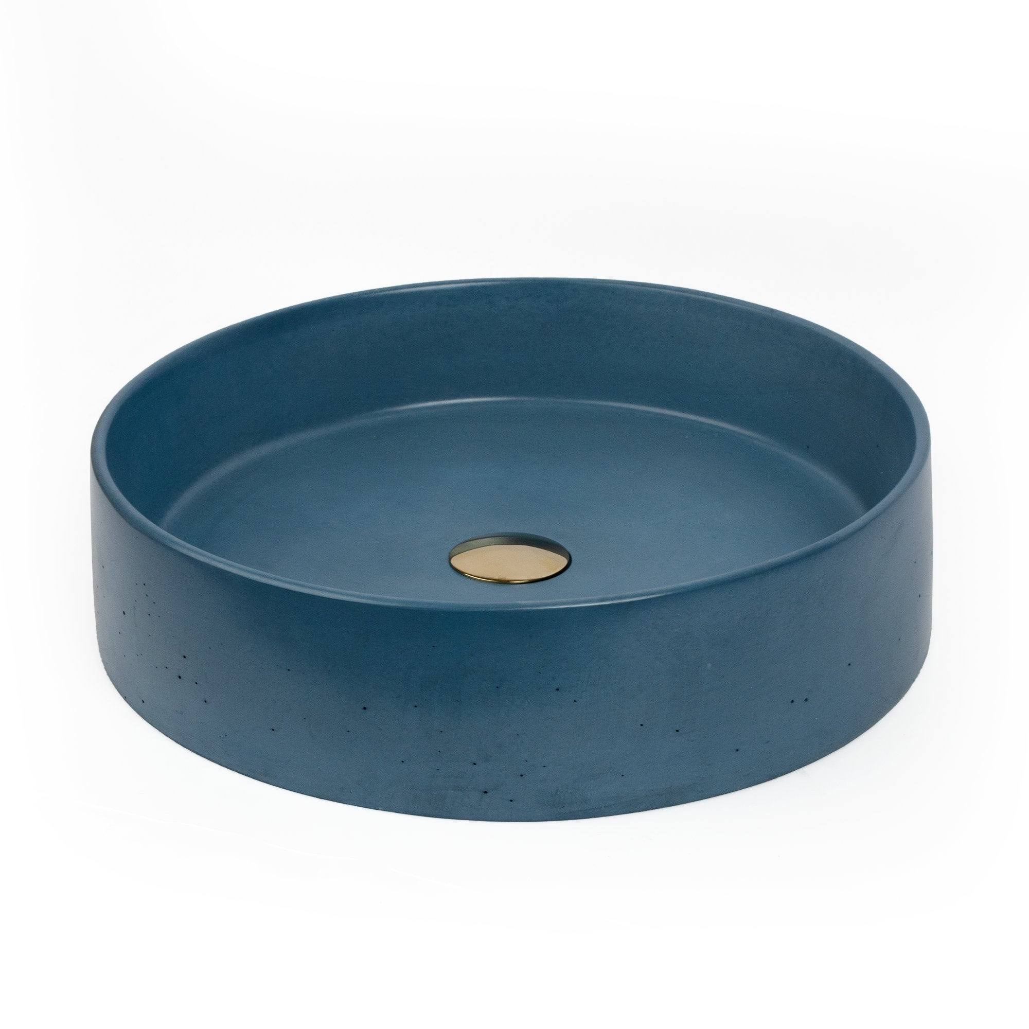 Yellow Concrete Vessel Sink U119157