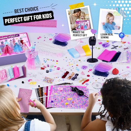 800+Pcs Fashion Designer Kit with 6 Mannequins Sewing Kit A82925