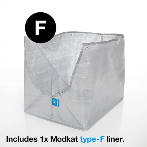 Gray Flip Litter Box with Reusable Litter Liner E9016