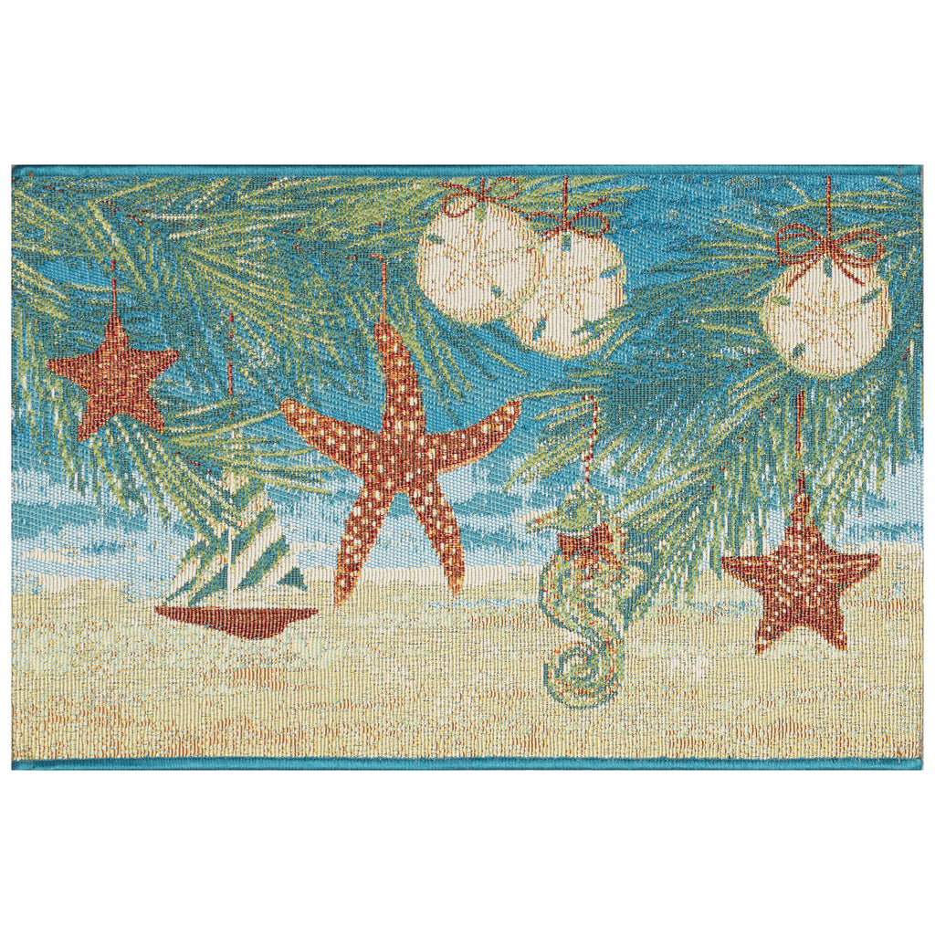 Esencia Coastal Ornaments Indoor Outdoor Mat