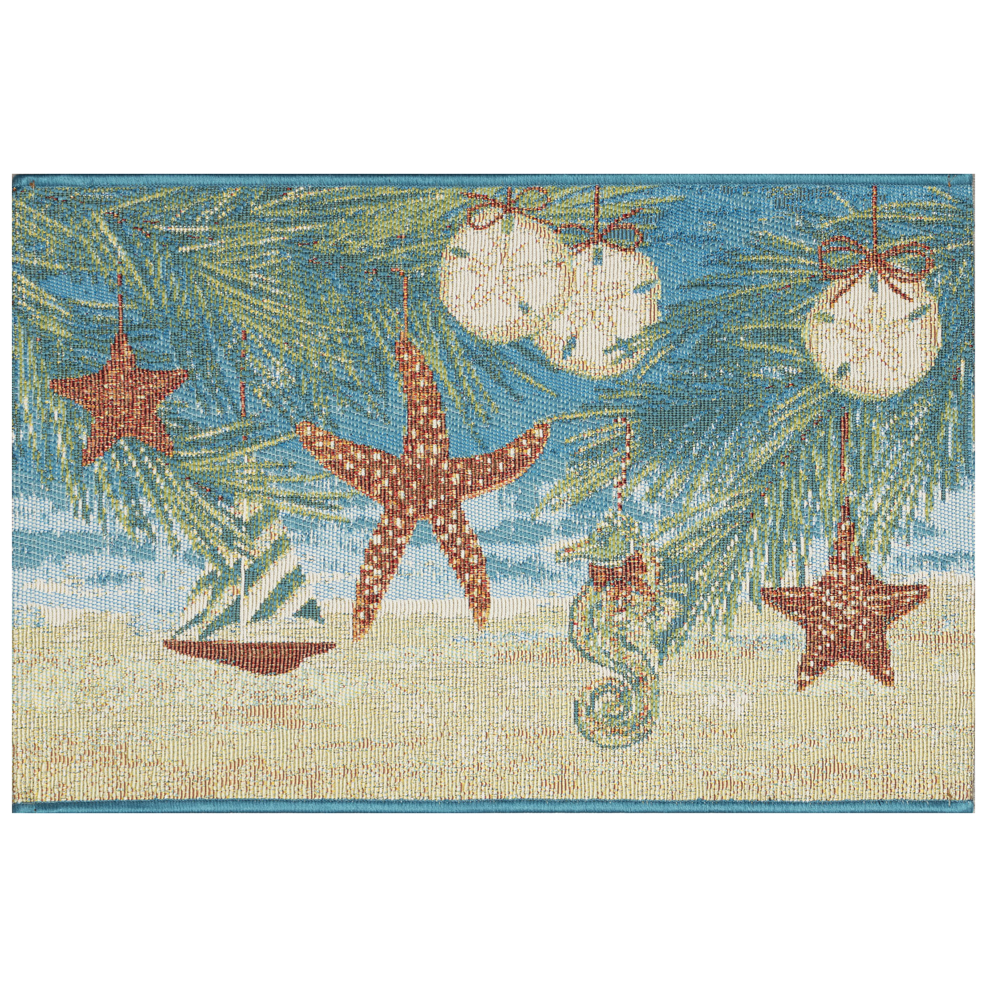 Esencia Coastal Ornaments Indoor Outdoor Mat