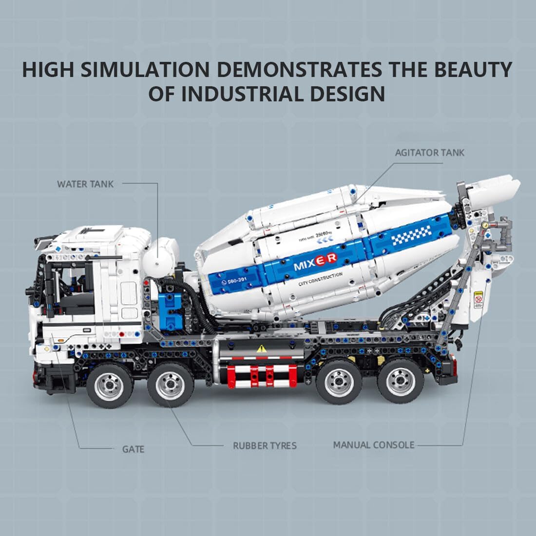 Cement Tanker Truck Building Kit W509900