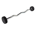 Rubber Coated Fixed Weight Straight Barbell P4344