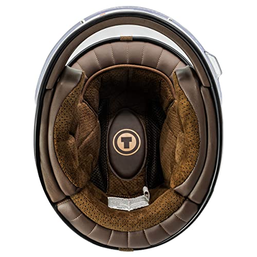 Fiberglass Retro Full Face Motorcycle Helmet D7371