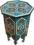 Moroccan Wood Side End Table C46371