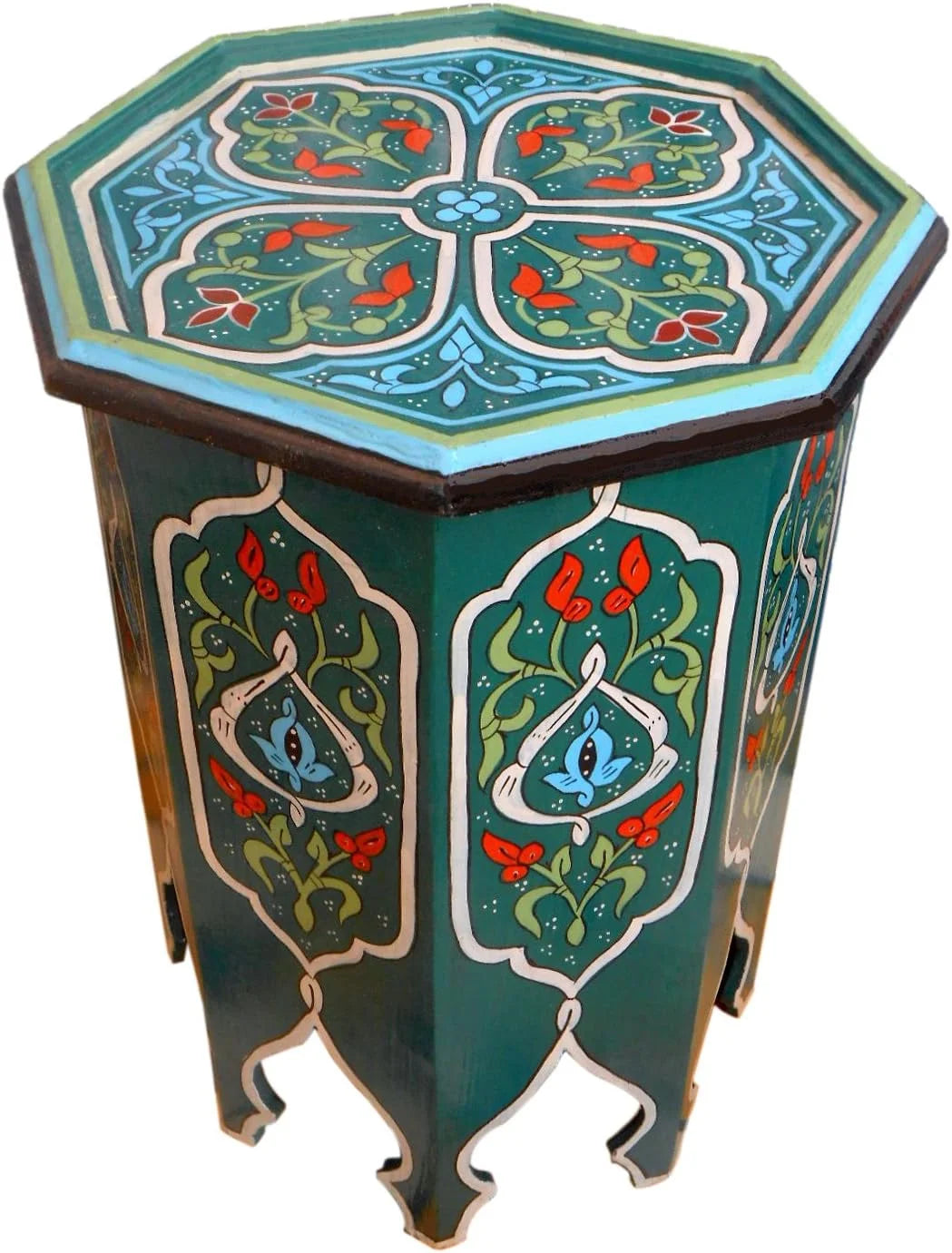 Moroccan Wood Side End Table C46371