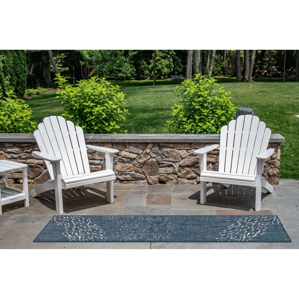 Carmel School Of Fish Indoor Outdoor Area Rug
