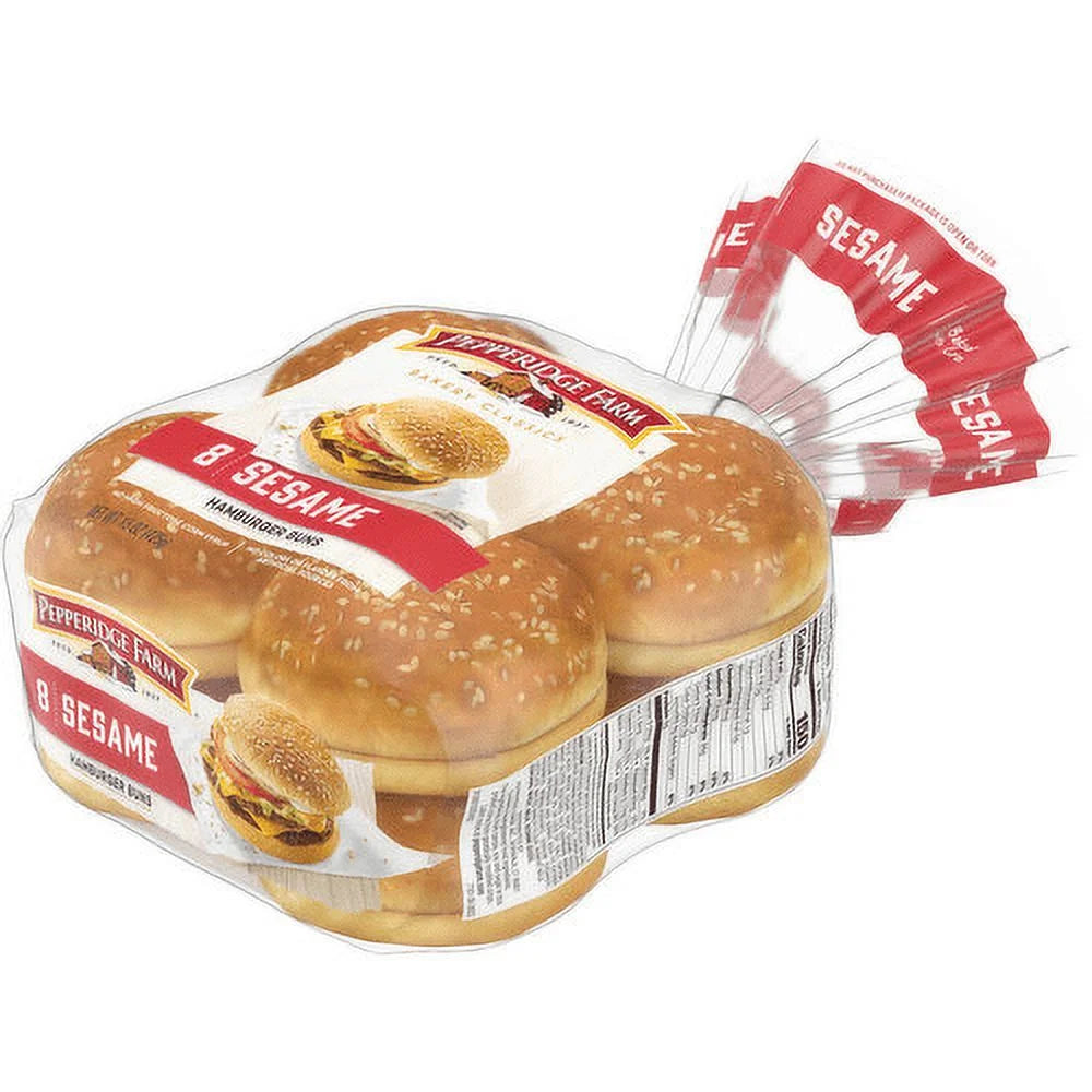 3-Pack 8 Count Sesame Hamburger Buns R4390