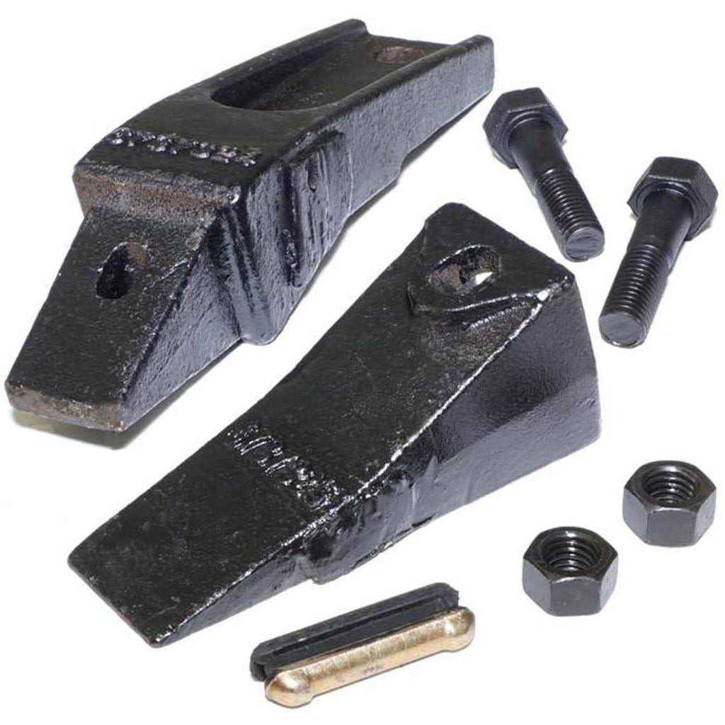 7 Bucket Teeth Assembly Bolt on Flush Mount Pin Skid Steer Q4781