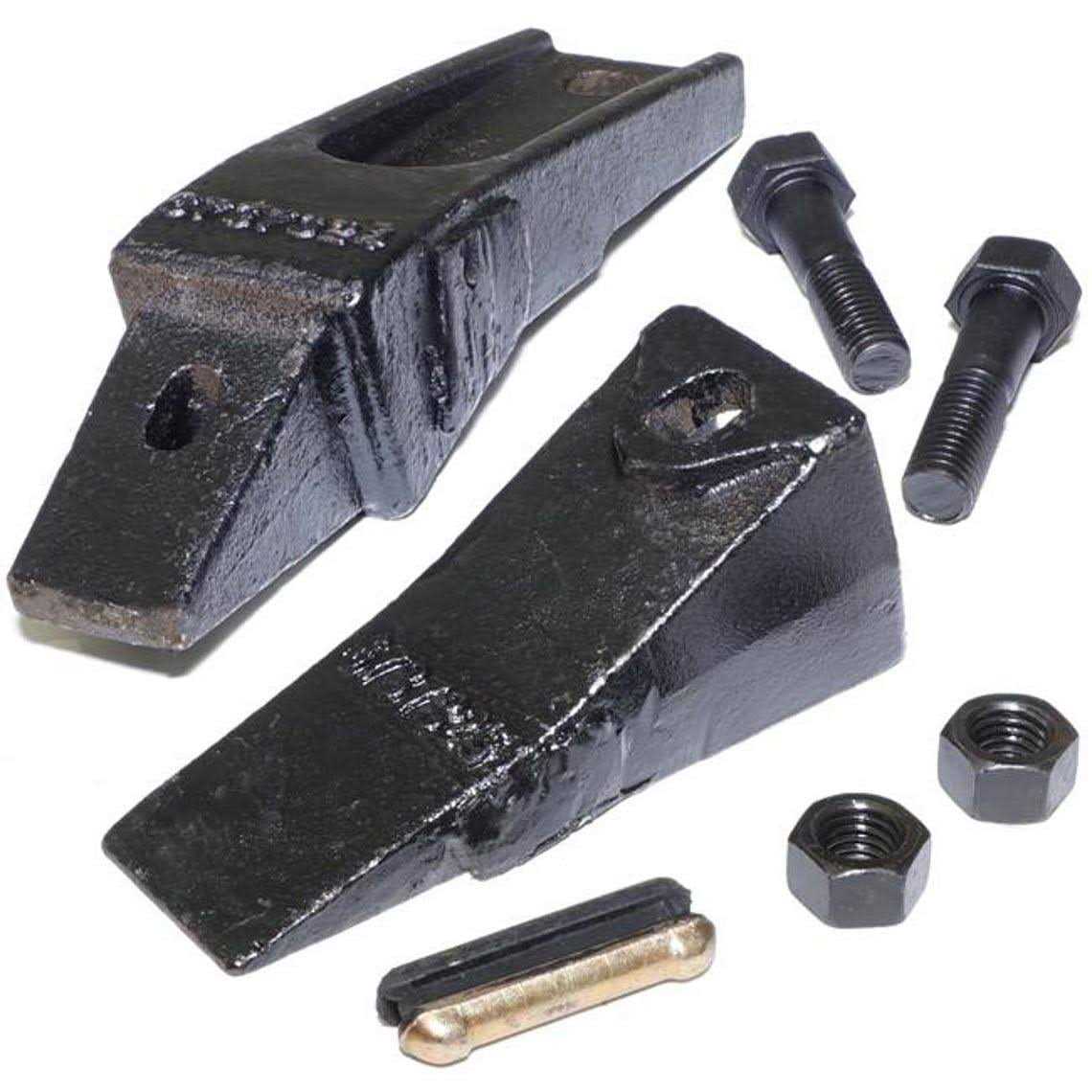 7 Bucket Teeth Assembly Bolt on Flush Mount Pin Skid Steer Q4781