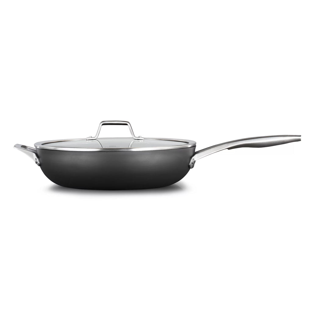 13-Inch Hard-Anodized Nonstick Deep Skillet with Lid B800702