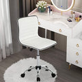 Low Back Armless PU Leather Desk Chair with Wheels M97698