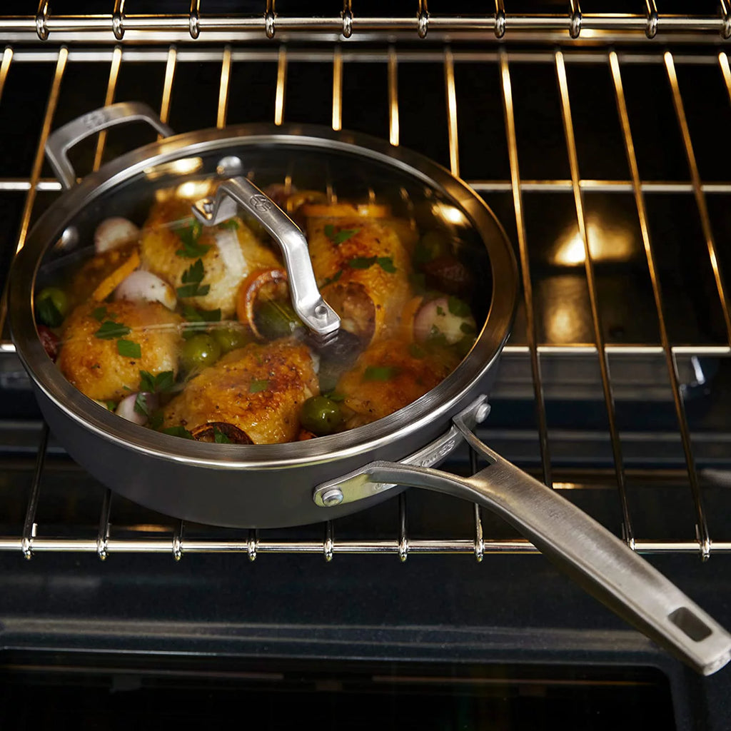 13-Inch Hard-Anodized Nonstick Deep Skillet with Lid B800702