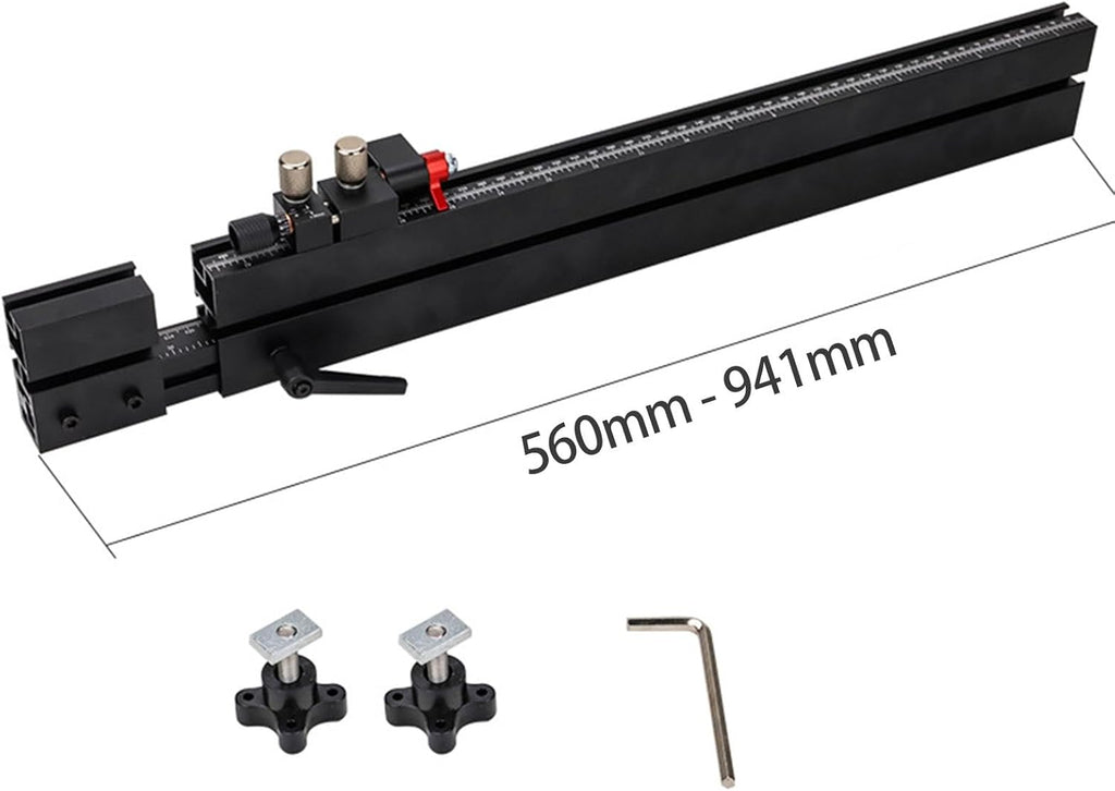 Telescoping Double Sided Scale Table Saw Miter Gauge Fence R4801