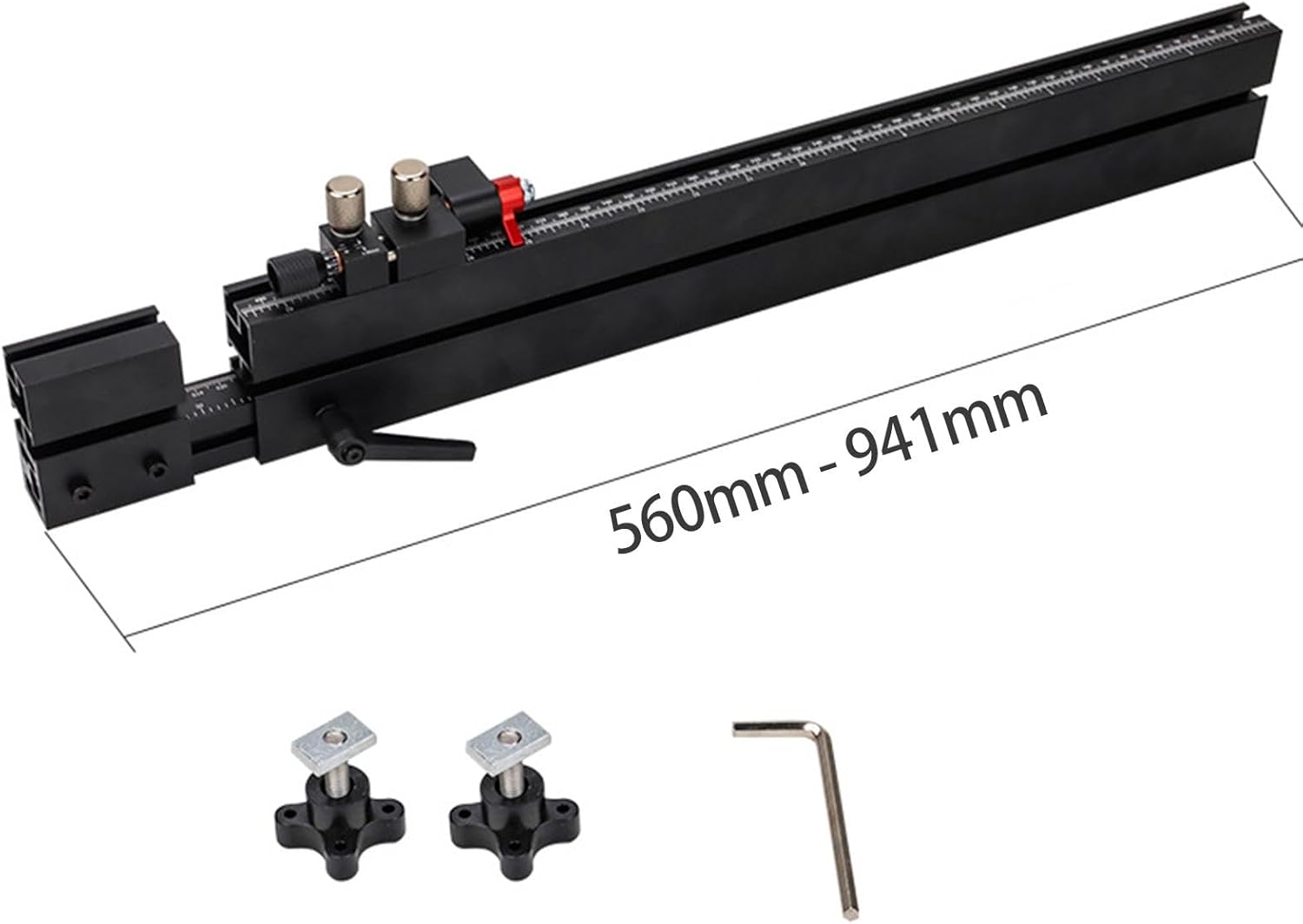 Telescoping Double Sided Scale Table Saw Miter Gauge Fence R4801