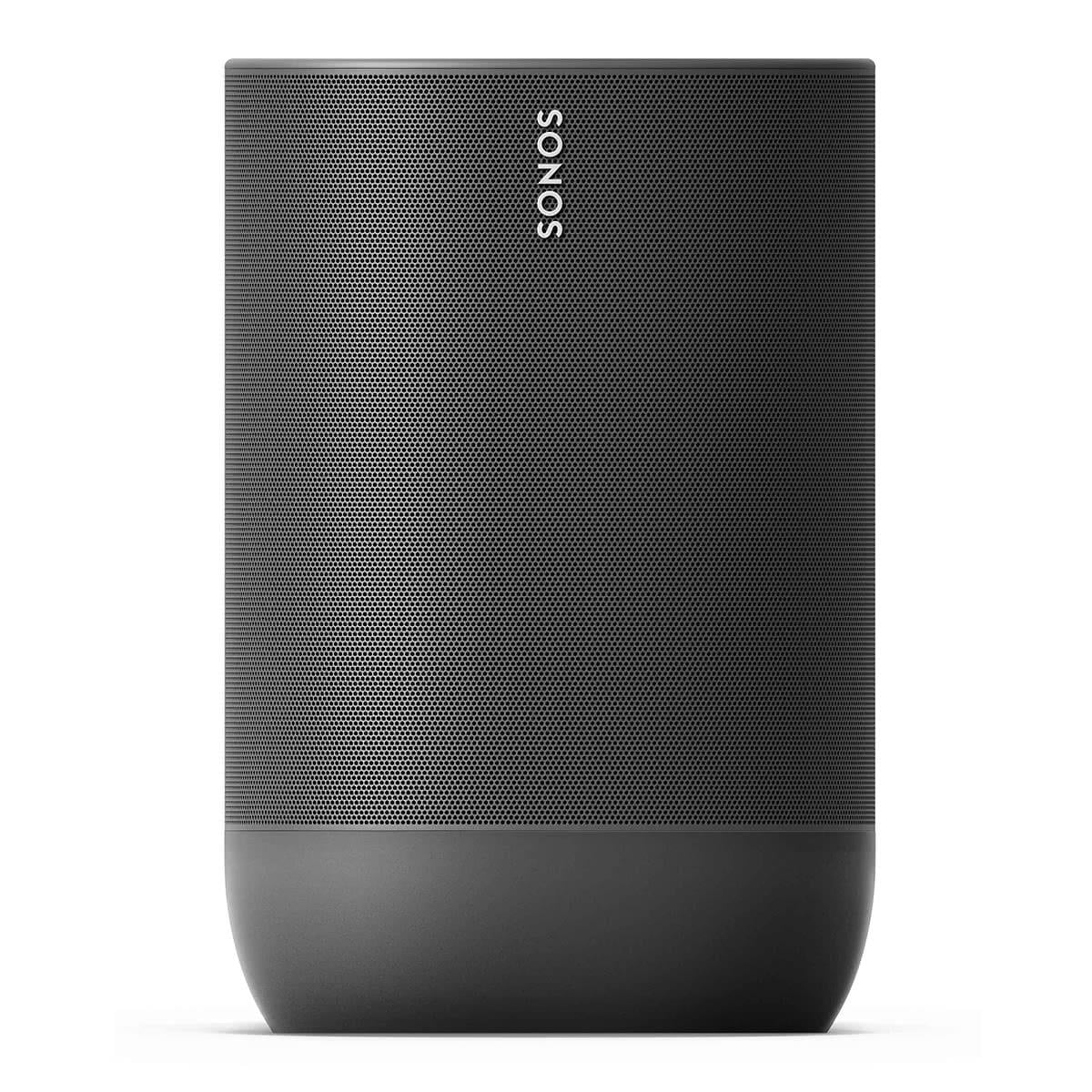 Open Box Black Portable Smart Speaker with Bluetooth and Wi-Fi P4956