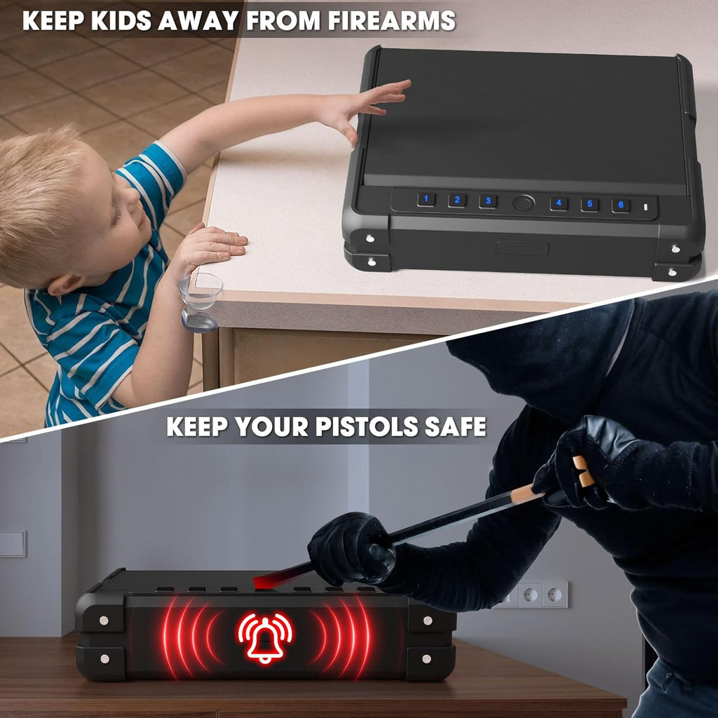 14LB Heavy Duty Biometric Gun Safe L71822