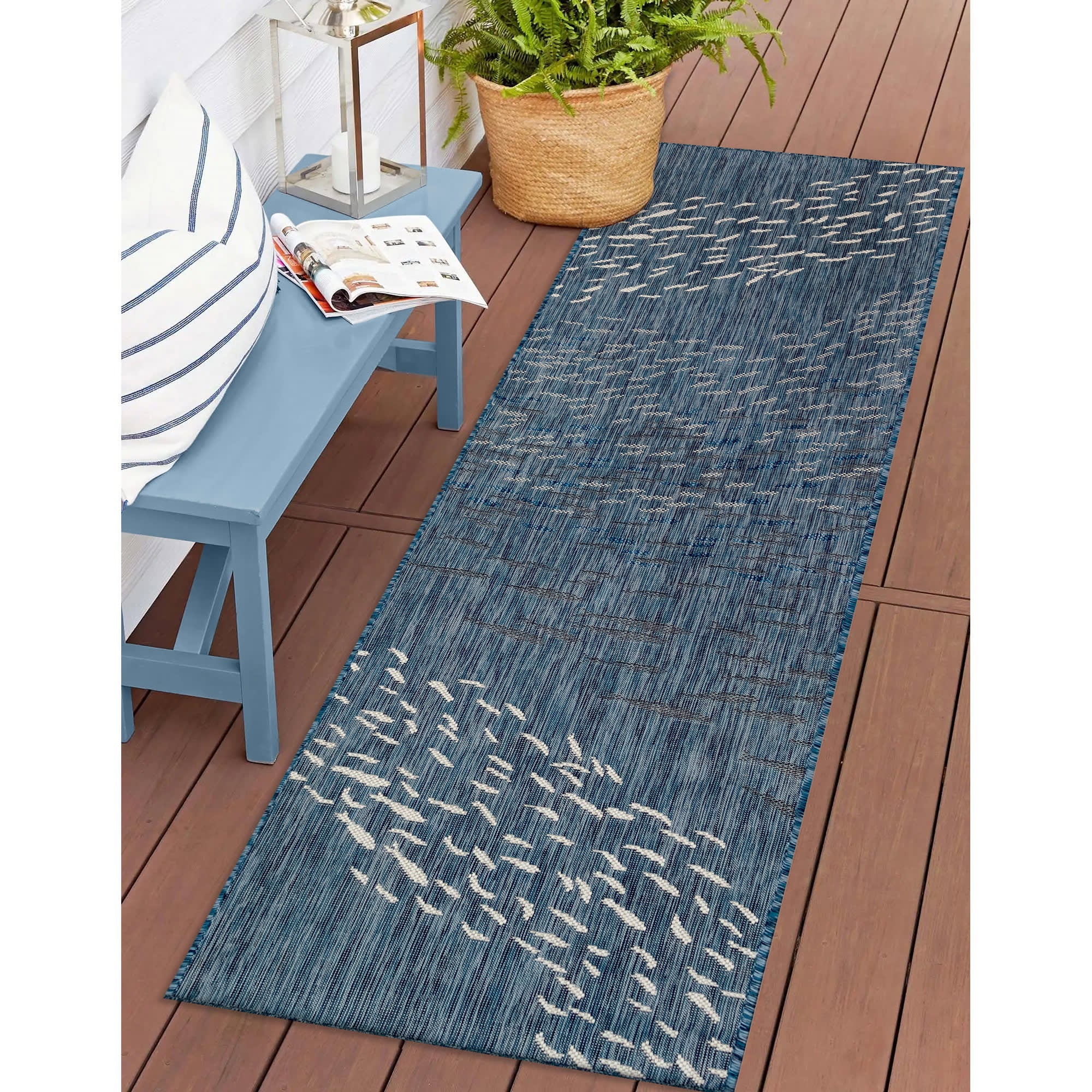 Carmel School Of Fish Indoor Outdoor Area Rug