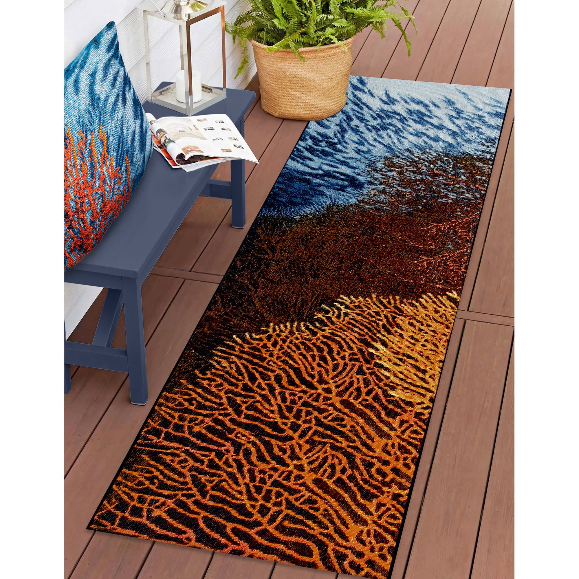 Marina Coral Indoor Outdoor Area Rug