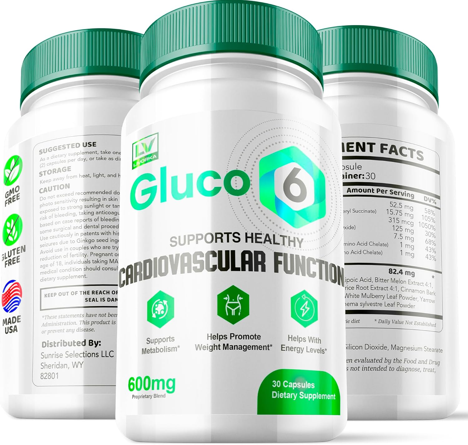 3 Pack 90 Capsules Gluco 6 Capsules X263232