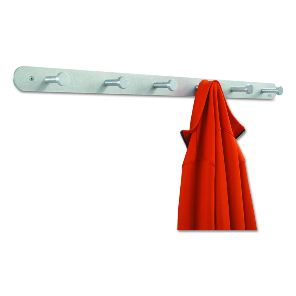 Six Hooks Metal Wall Coat Rack O620523