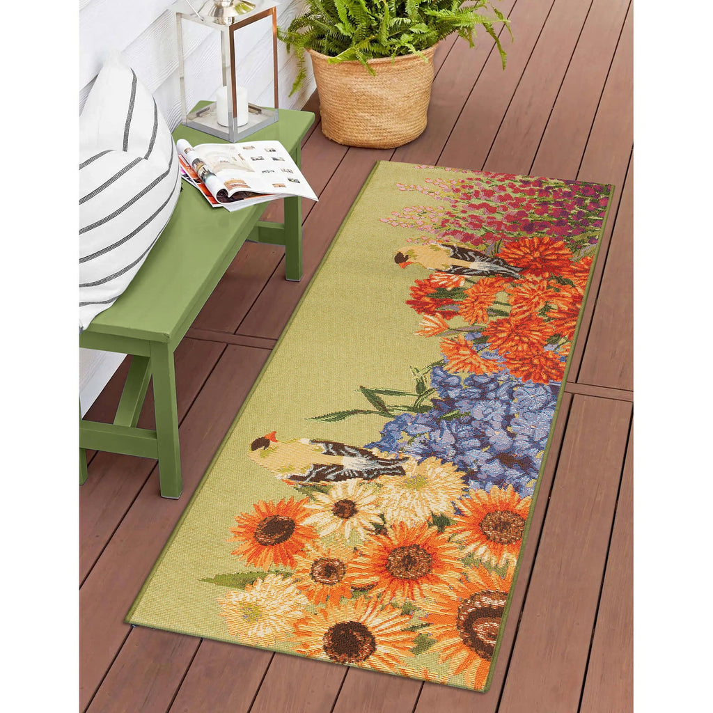 Esencia Garden Birds Indoor Outdoor Mat