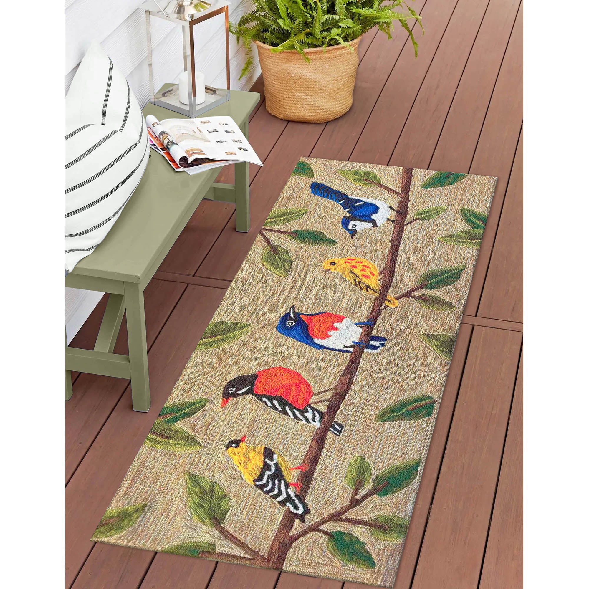 Frontporch Birds On A Branch Indoor Outdoor Mat