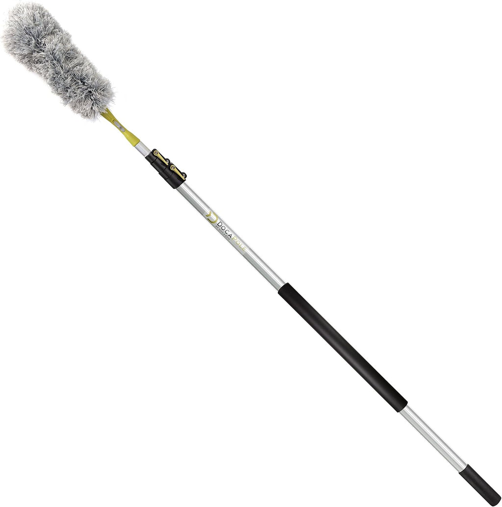 Dusting Kit with Telescopic Pole and Microfiber Feather Duster T63619