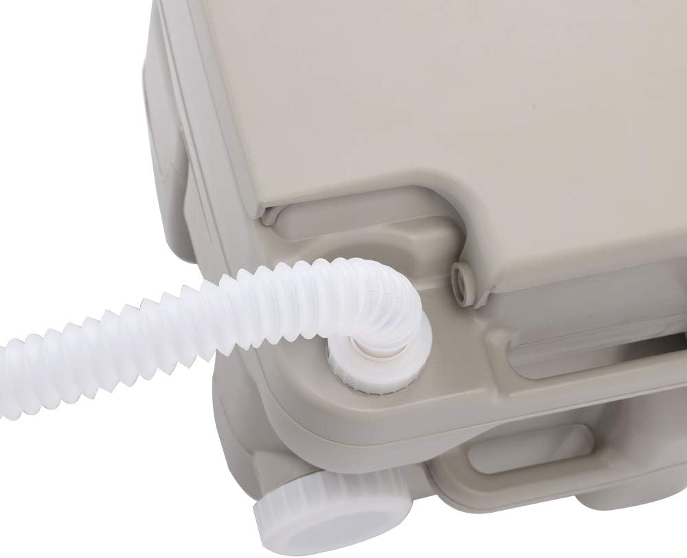 Portable Sink and Toilet Combo, 5 Gal Hand Washing Station & 5.3 Gal Flushing Toilet, Detachable E685181
