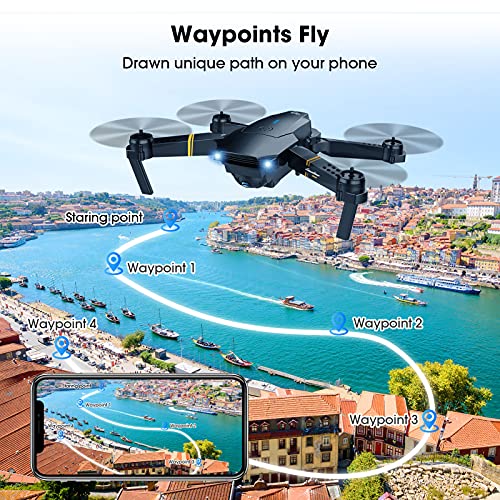 Foldable 1080P FPV Drone with 2 Batteries and Carrying Case D28551