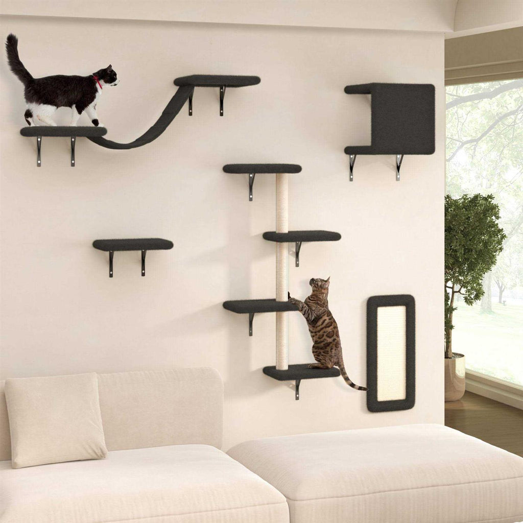 Wall Mounted Shelves Set Cat Tree U33347