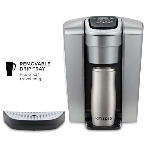 Brushed Silver Single Serve K-Cup Pod Coffee Maker Q604380