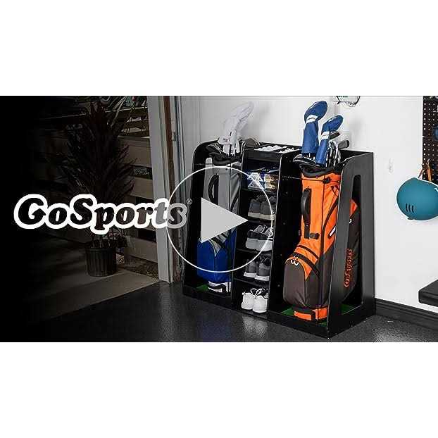 Wooden Golf Bag Organizer and Storage Rack O59286