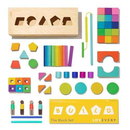 70 Piece Solid Wood Building Blocks with Storage Box S66276