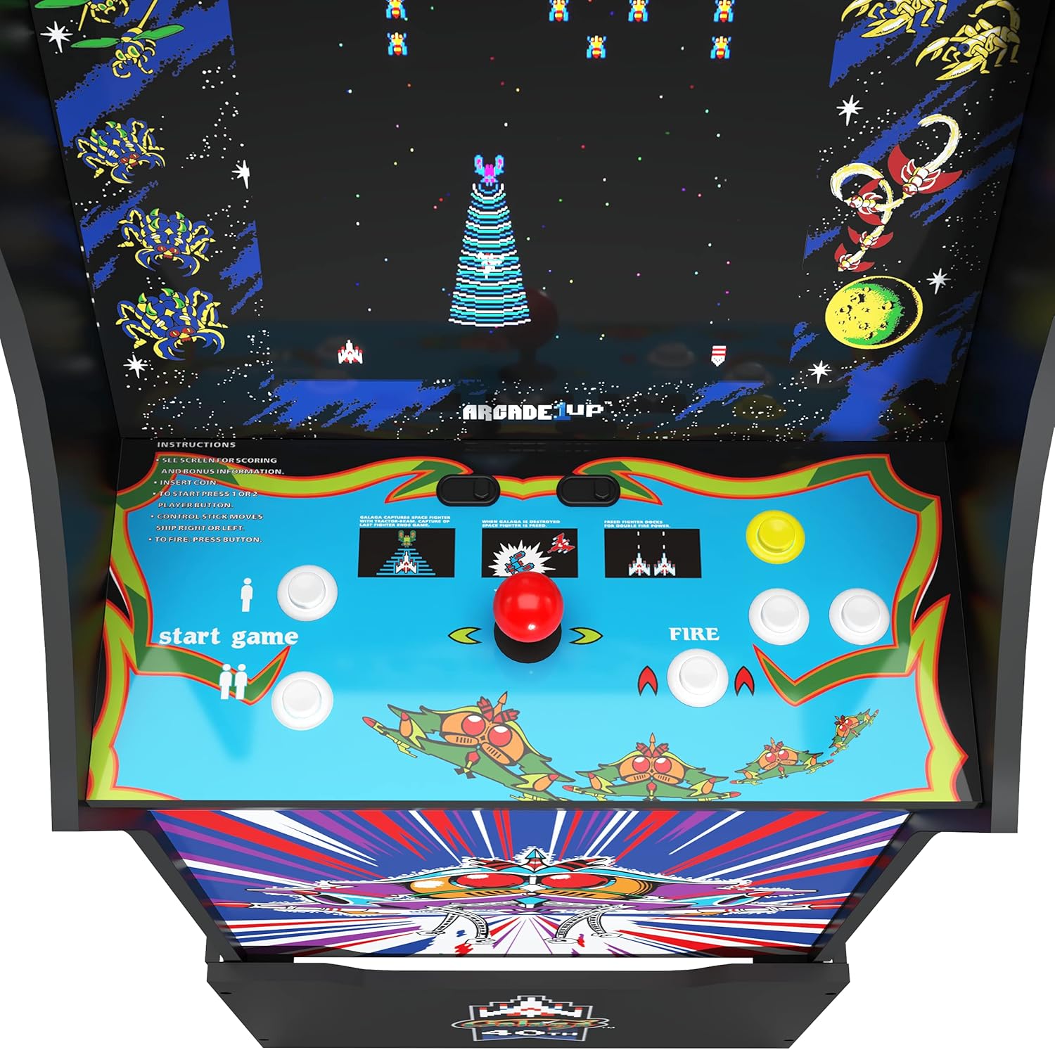 Galaga Arcade Machine with Riser U85886