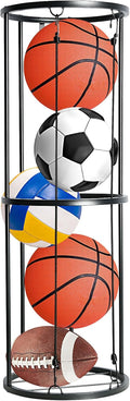Black Wall-Mounted Ball Storage Rack B683
