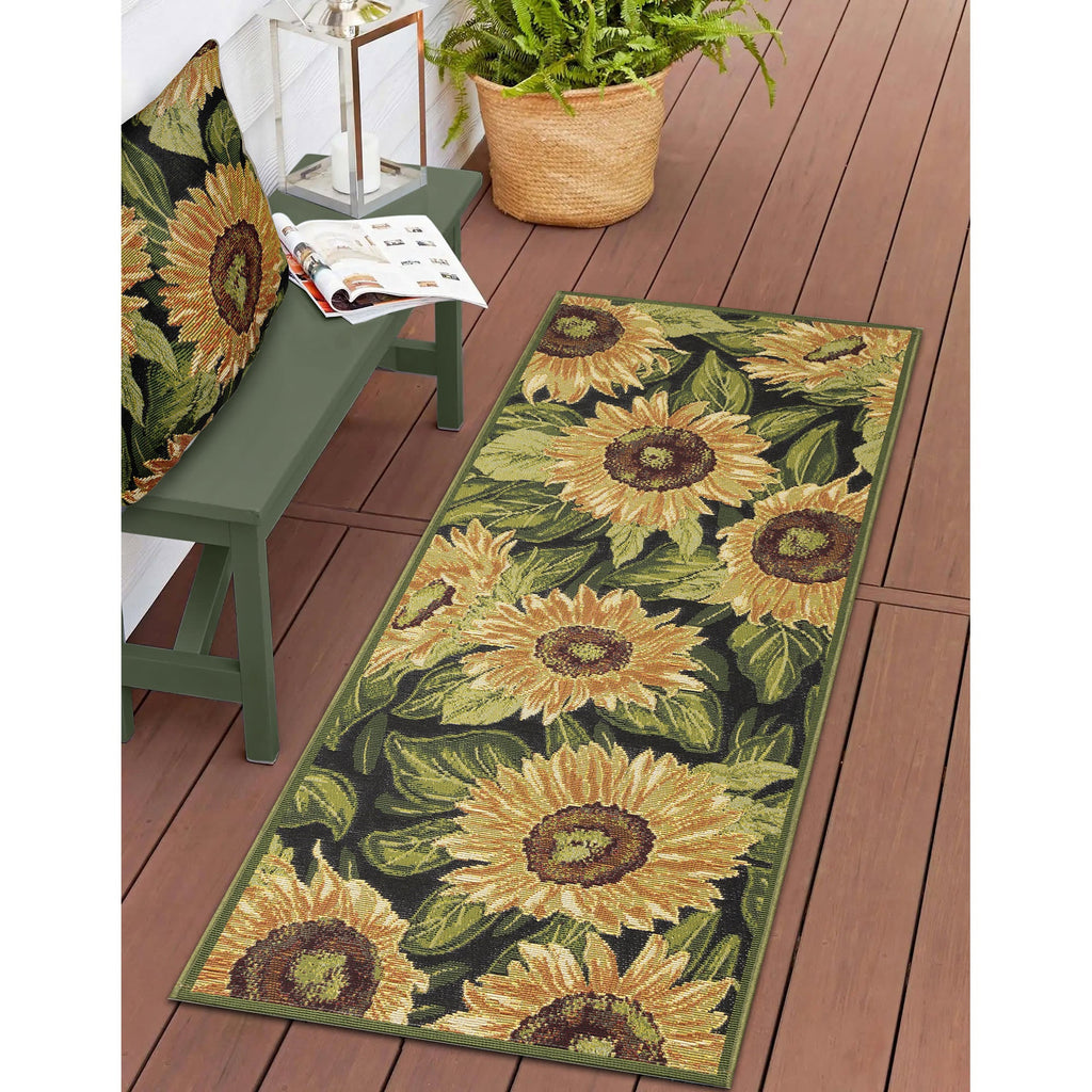 Esencia Sunflowers Indoor Outdoor Mat
