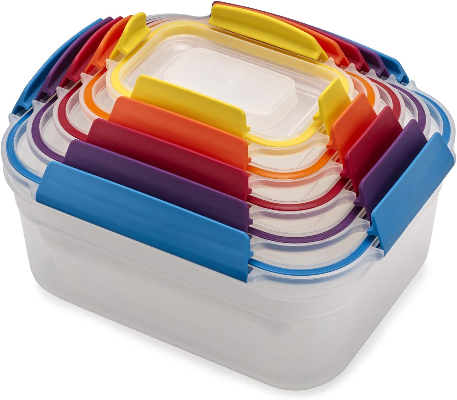 10-Piece and 12-Piece Plastic Food Storage Container Sets with Airtight Lids O688659