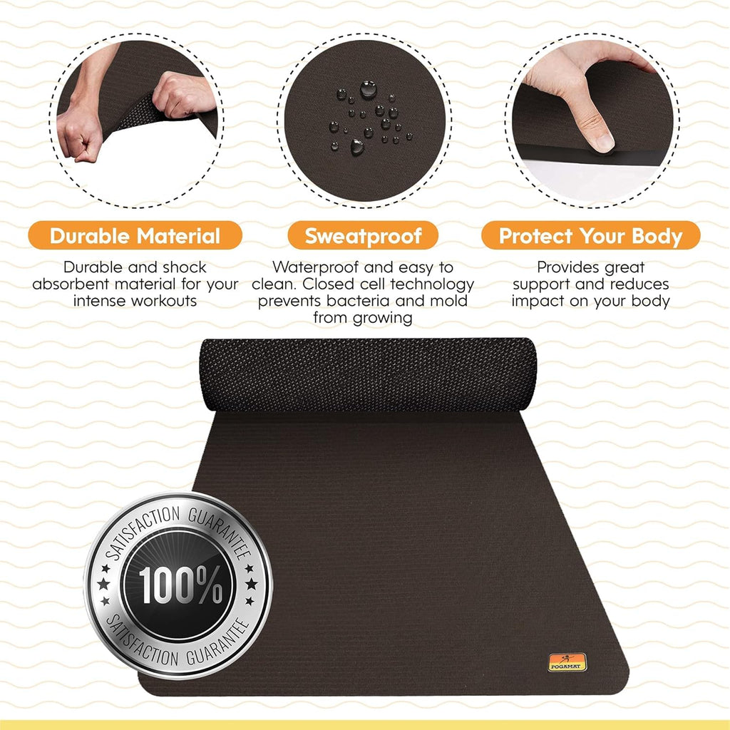 Large Exercise Mat 6 ft X 4 ft X 1/4" Thick R65866
