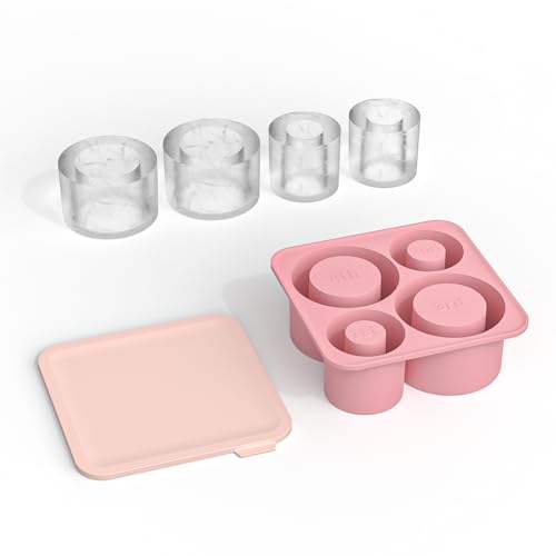4 Pcs Silicone Hollow Cylinder Ice Mold O728