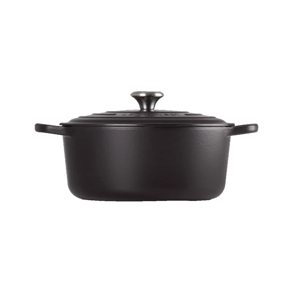 Round Casserole Cast Iron 22 cm Satin Black W45870
